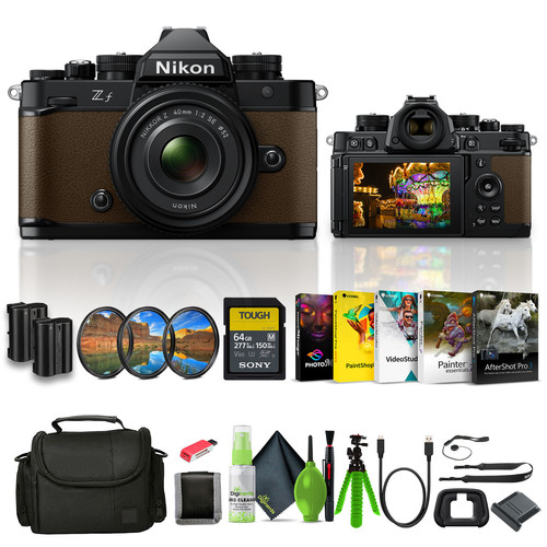 Nikon Zf 24.5MP Sensor 4K Video Recording Mirrorless Camera (Brown) With Nikon