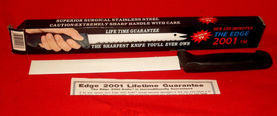 New in Open Box As Seen on TV The Edge 2001 Slicing/Carving/Cutting Knife