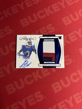 2024 Panini Flawless Keon Coleman #07/10 Sapphire Rookie Patch Auto Bills