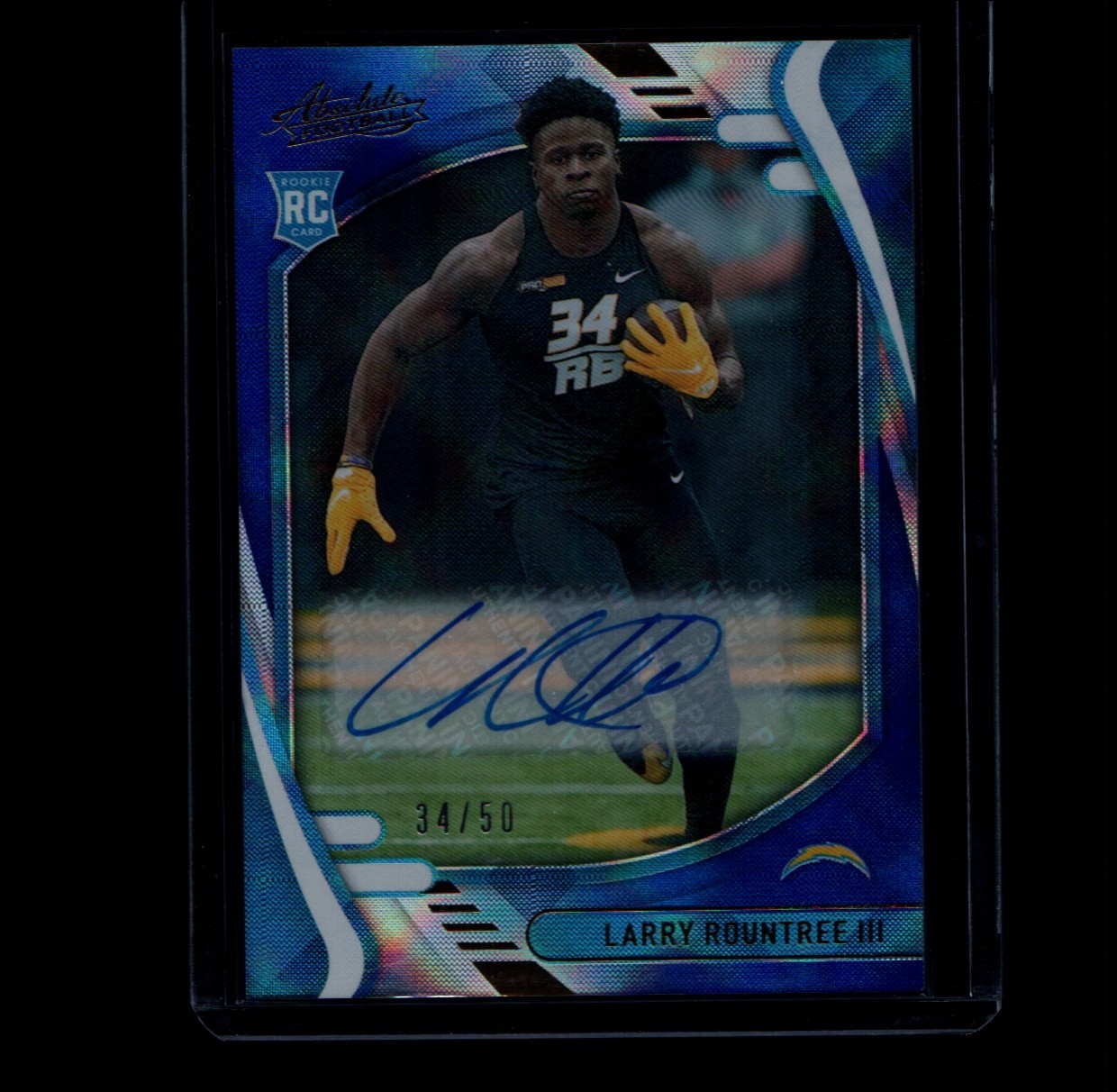 Larry Rountree Panini Absolute #168 Signature-Blue Spectrum