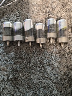 5792 Lot Of 7 Sylvania 7n7 Vacuum TUBES