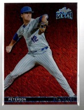 2026 Leaf Metal #SB-49 Liam Peterson Stainless Base Shimmer Red #/4