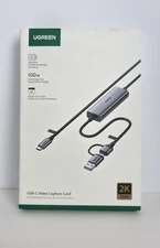 UGREEN Video Capture Card HDMI to USB C Streaming Device 1080P 60FPS Capture 4K