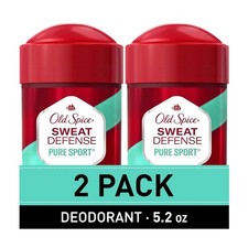 OLD SPICE Deodorant Pure Sport Scent 2.6 oz Pack of 2 