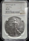 2025 P American Silver Eagle NGC MS69 ASE Eagle Privy Graded Coin Slab (043)