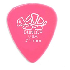 Dunlop 41P71 .71mm Medium Pink Delrin Guitar Picks, 12-Pack