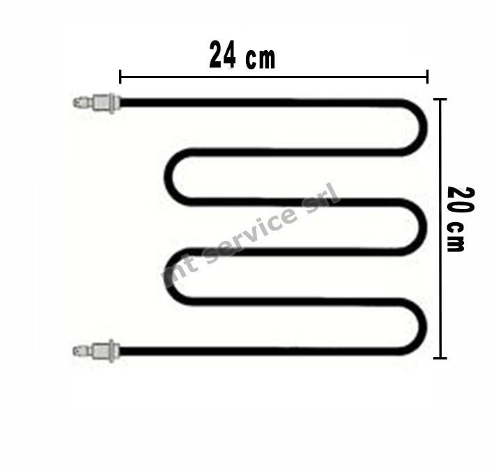 Resistenza Universale Bistecchiera 1800W 220V 24x20cm | Ricambio Top - 1