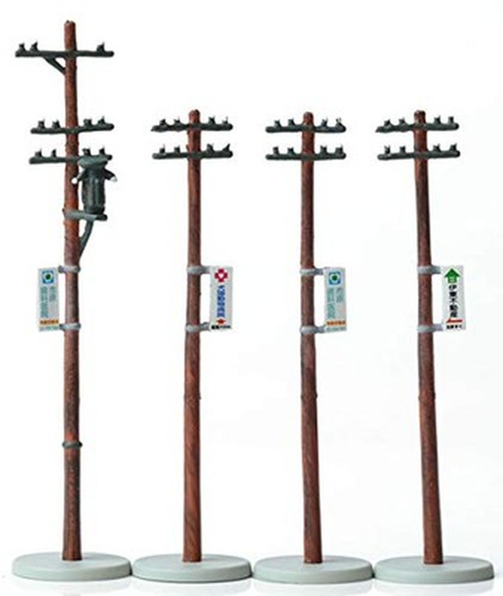 Tomytec N scale (Komono 029-2) Utility Poles A2 1/150 kit Japan