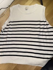 EUC Women's Tank Knit Blouse Top Striped - A New Day™ XXL Plus Size
