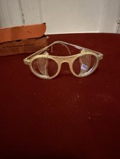 Vintage Rare Willson Contour Spec Aviator Safety Protective Goggles Steampunk