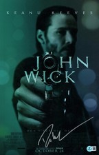 CREATOR DEREK KOLSTAD SIGNED 'JOHN WICK' 11x17 MOVIE POSTER  PHOTO BAS COA