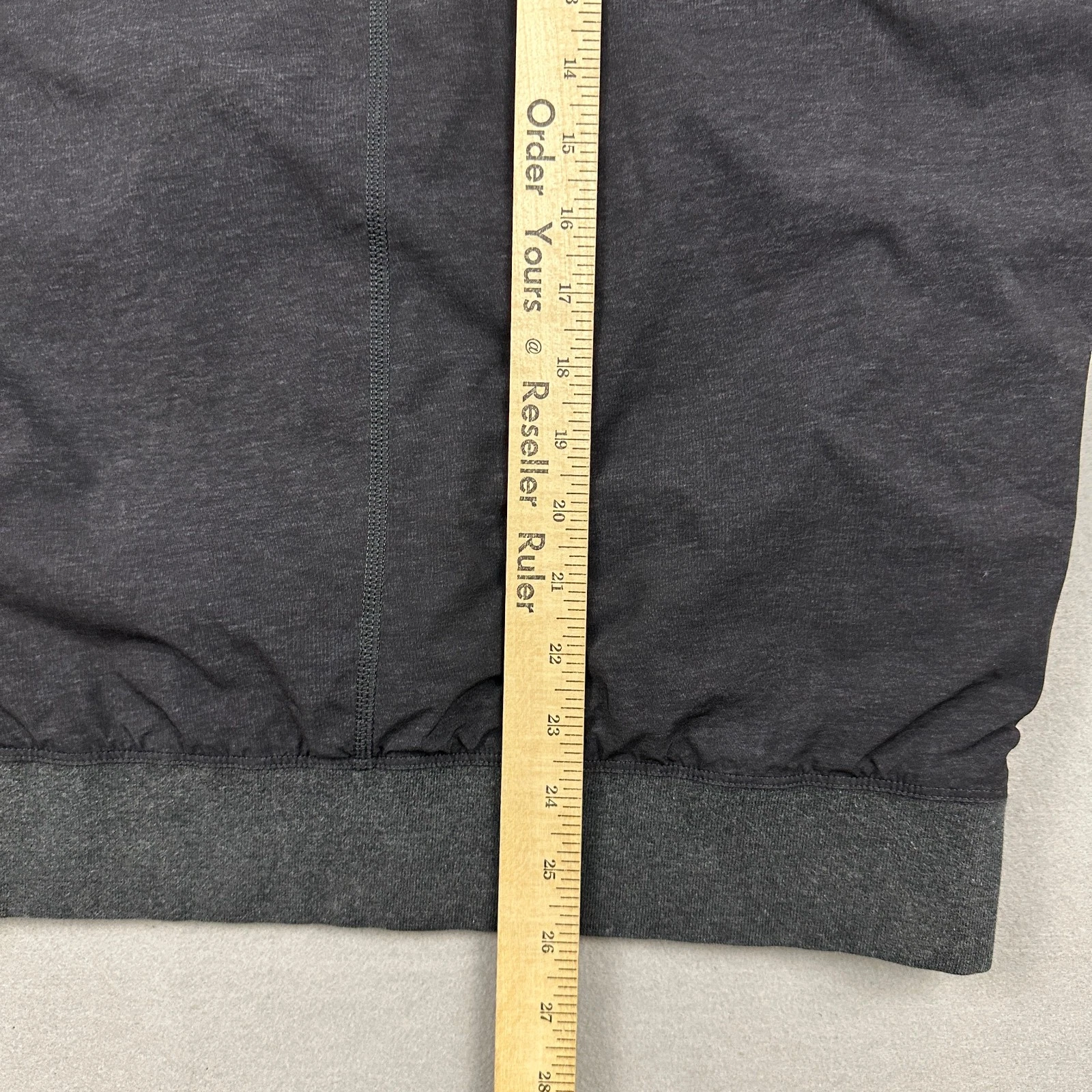 Lululemon Jacket Men Medium Gray Performance Reversible Half Zip Pullover Hood M - product detail image 13