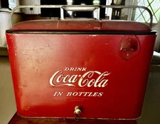 Antique Vintage Coca Cola Cooler. Original Authentic Condition.