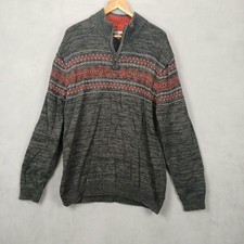 Method Knit Sweater Mens 2XL Dark Gray Fair I...