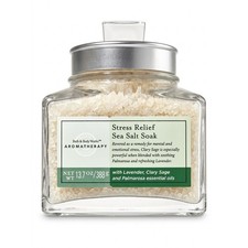Bath  Body Works Aromatherapy Stress Relief Sea Salt Soak Lavender Jar NEW