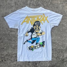 Ántrax vintage N.O.T. Camiseta gráfica skater