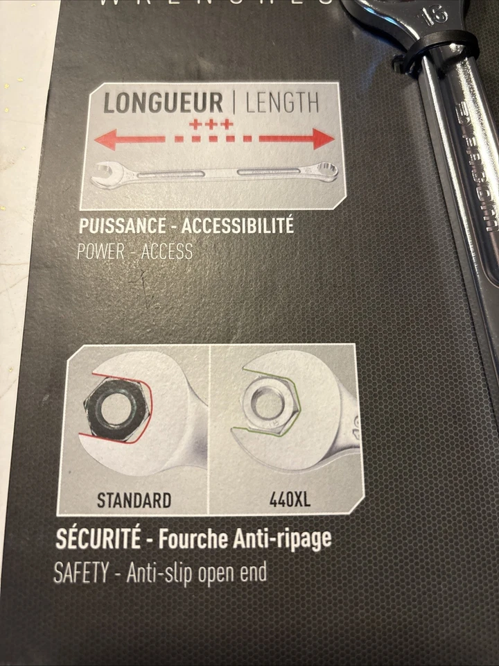 Facom 440XL Long Combination Metric Wrench Set, 8 Piece, 12pt, Precision Torque - Image 4 of 4