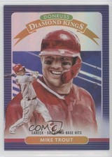 2020 Panini Donruss Diamond Kings Career Stat Line 147/500 Mike Trout #9 00d2