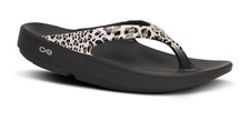 NEW OOFOS Women's OOlala Limited Sandal- Leopard