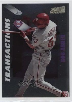 1998 Topps Stadium Club Transactions One of a Kind 28/150 Bobby Abreu #394 g7g