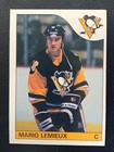 1985 O-Pee-Chee OPC Hockey #9 Mario Lemieux RC Rookie Creased
