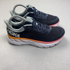 Hoka One One Clifton Shoes Womens Size 8 Blue Running Sneakers Mesh Athletic