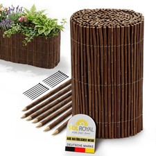 Beeteinfassung Weide Holz Weidenzaun Beetumrandung Rasenkante Steckzaun Palisade