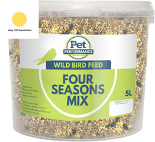 Pet Performance Wild Bird Four Seasons Mix 5 Litre Tub – All Year-Round Wild Bi