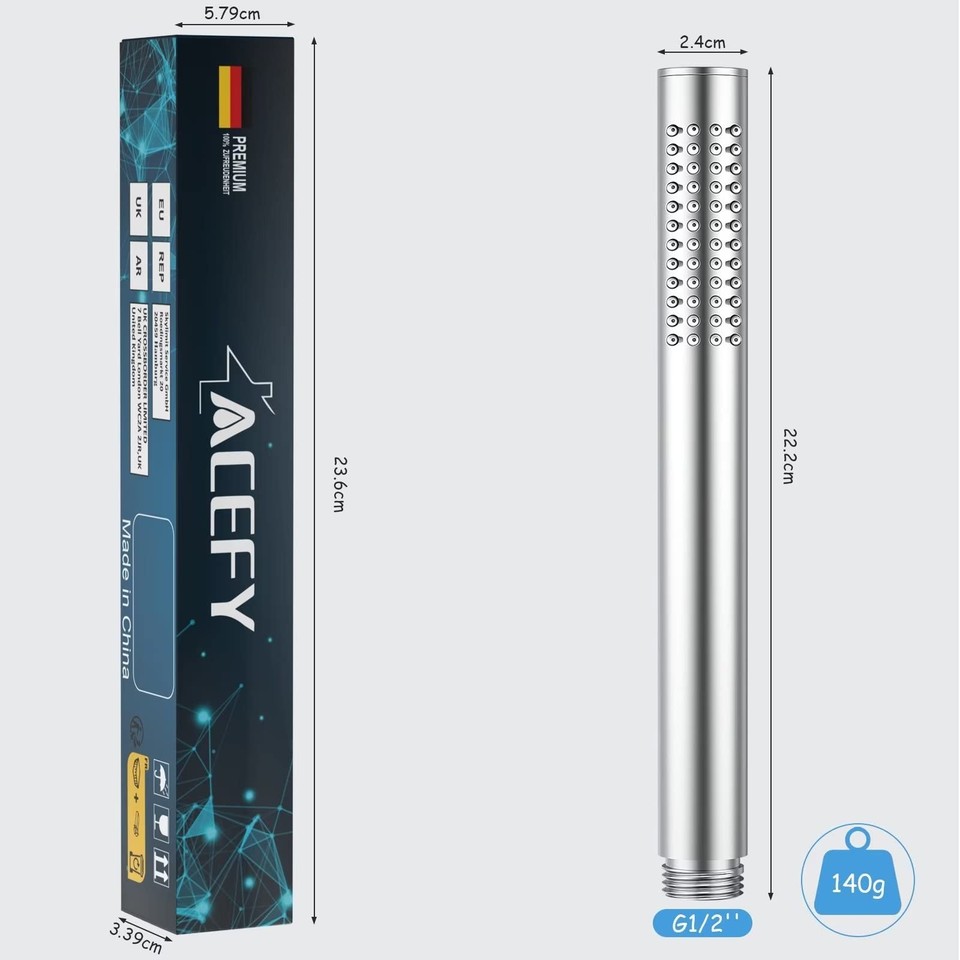 Simple Hello. Sign Image High Pressure Brass Handheld Shower Head Water Saving Shower Head with ...