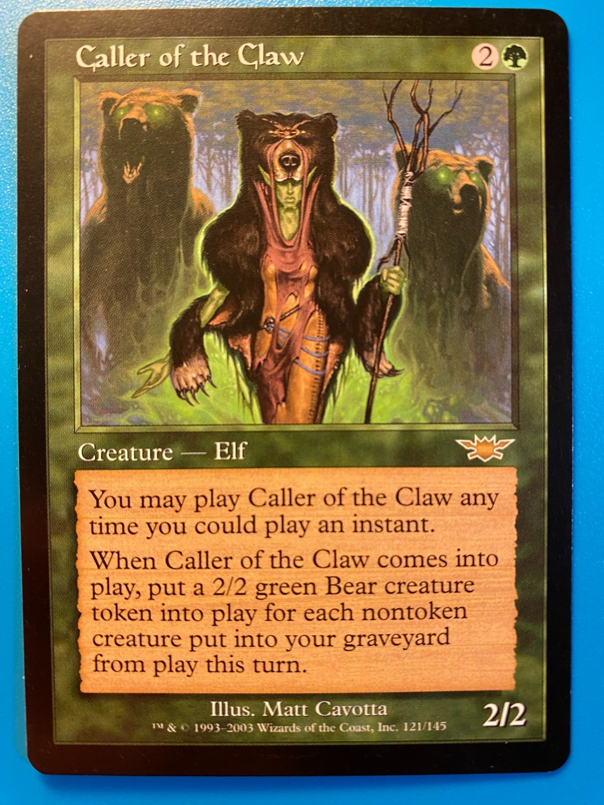 MTG 1x Caller of the Claw # 121 Legions Modern Magic the Gathering Card x1 NM