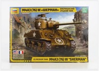 Zvezda 3676 1/35 US Medium Panzer M4A3 (76) W „Sherman“ Bausatz