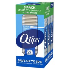 Q-tips Cotton Swabs 1750 Count 3 Pack Bulk Co...