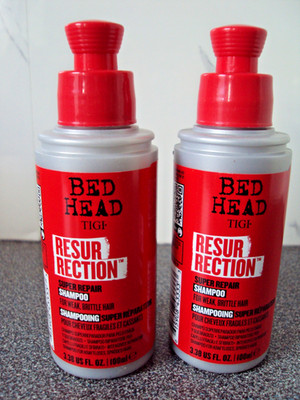 2x TIGI Bed Head Resurrection Shampoo 100ml Repair Damaged Hair (gratis Versand)