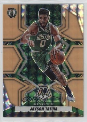 2021-22 Panini Mosaic Fluorescent Orange Prizm 6/25 Jayson Tatum #112 6wp