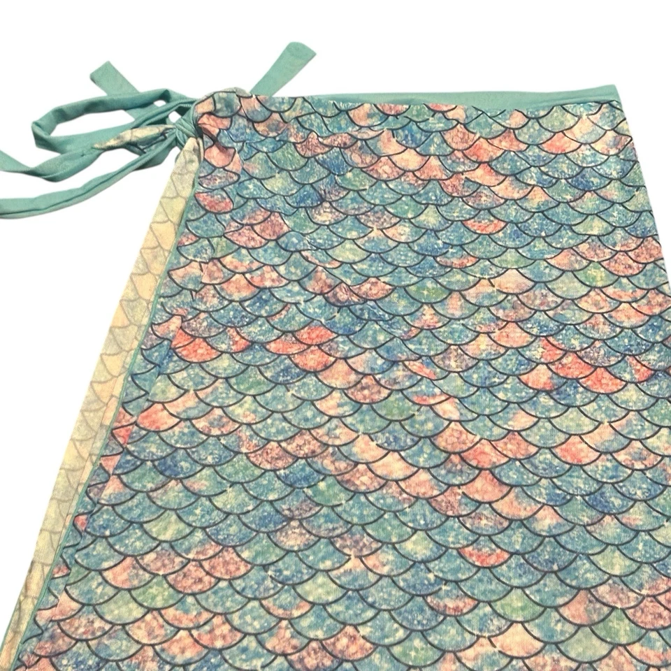 Cubridor de natación con escamas de sirena para niñas Foto 2 de 4