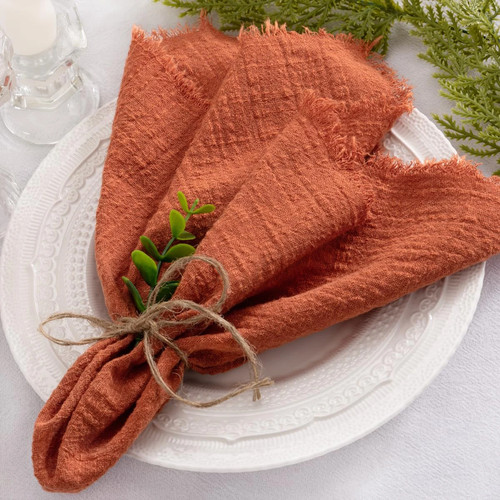 12PZ 42x42cm Tovaglioli Panno Garza Cotone Taglia Grande Tovagliolo Riutilizzabile Tea Tovagliolo   - Foto 1 di 48