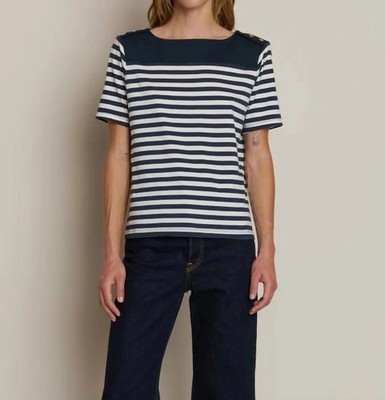 Nation LTD Johnnie Seascape Stripe Top- Size Large- New With Tags