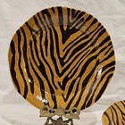 Zebra Striped Dinner Plates 11". Dario Farrucci. Excellent Condition - Vintage — photo 2