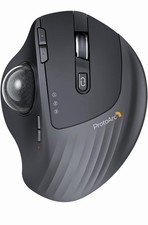 ProtoArc EM01 NL Ergonomic Bluetooth Wireless Trackball Mouse Rollerball Thumb