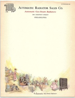 Vintage Automatic Radiator Sales Co. Phila. letterhead