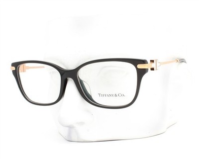 Tiffany Eyeglasses Glasses Black Rose Gold TF 2207-F with Case Alternative Fit