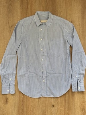 Hemd Mauro Grifoni | Made in Italy | 100% Baumwolle | Blau-Weiß Gestreift