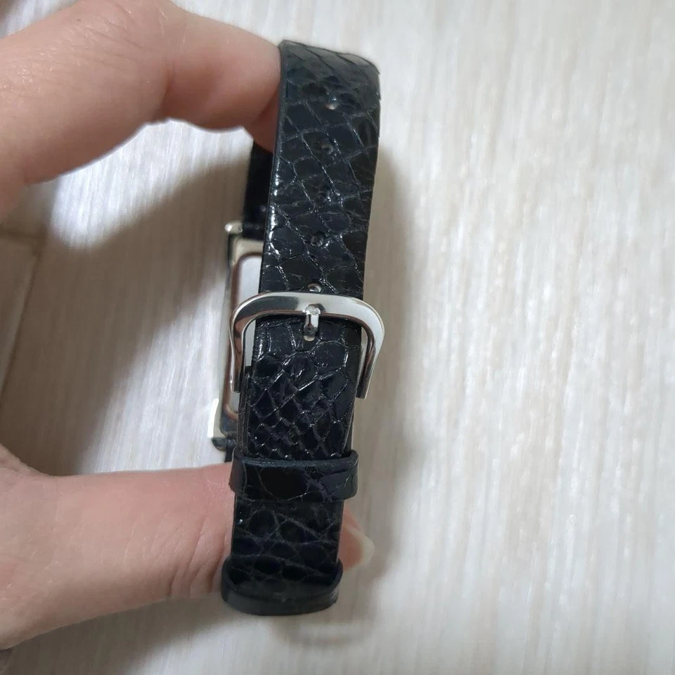 Alessi MM-252 Small Seconds Square Silver Dial Women's Watch - Image 4 of 4