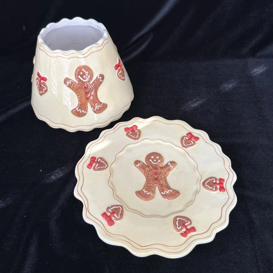 Yankee Candle Pan de Jengibre Tarro de Cerámica Pantalla de Velas y Juego de Platos Decoración de Vacaciones Foto 4 de 4