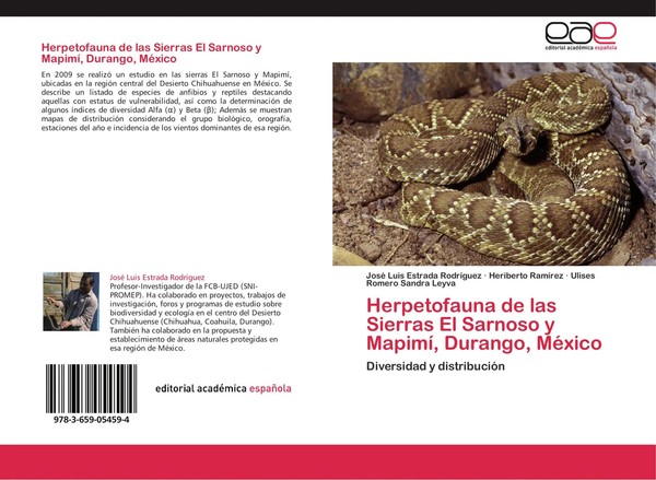 José Luis Estrada RodríGuez (U. A.) | Herpetofauna De Las Sierras El Sarnoso...-image