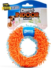 Indoor Fetch Roller Toy for Dogs - Interactive Dog Toys for Boredom, Orange and