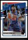 2020-21 Donruss #233 Isaiah Stewart Signed Card Auto IP