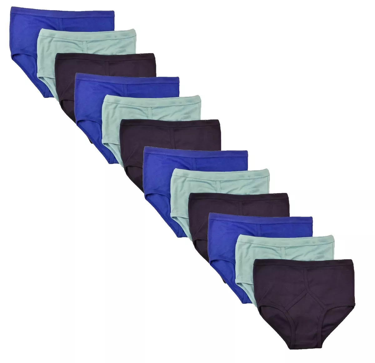 Y Fronts Pack Of 12 Men's Y-Fronts 100% Cotton Underwear Trad Briefs