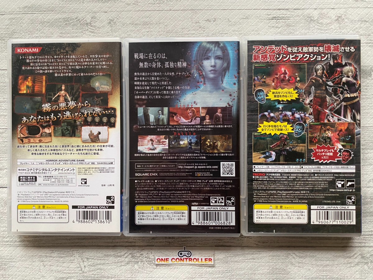 SONY PSP Silent Hill Zero & The 3rd Birthday & Undead Knights set