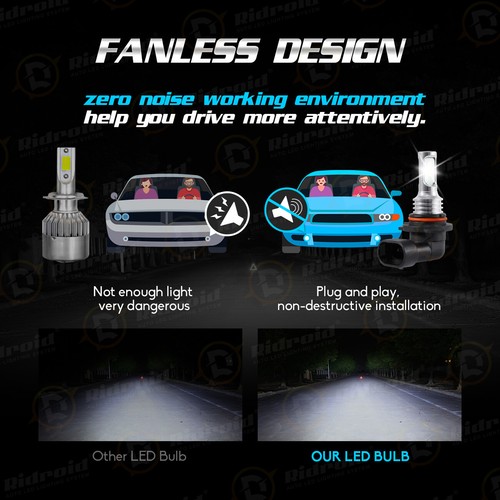 LED HID Headlight Low Beam D4S + Fog Light Bulbs Kit For Lexus ES350 2007-2012 - Picture 24 of 27